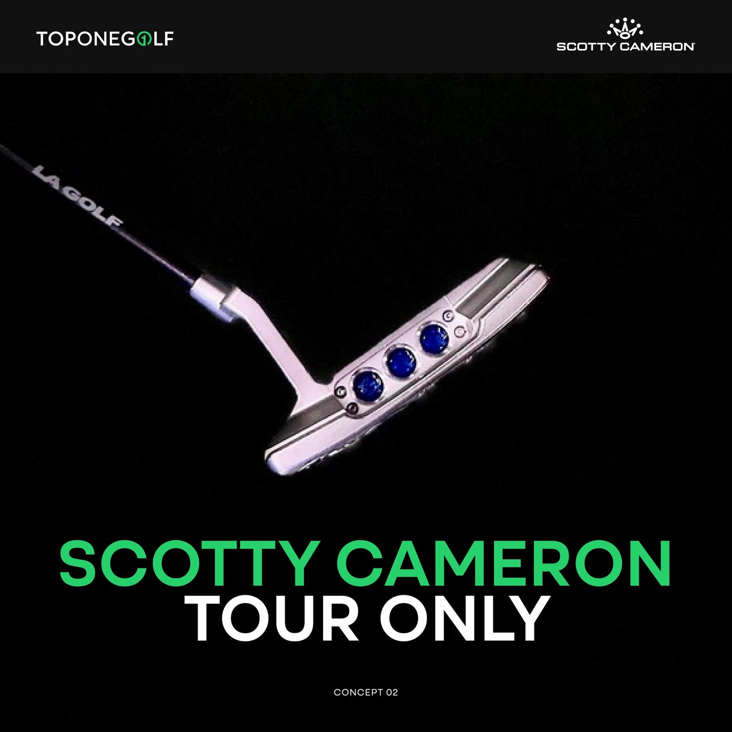 SCOTTY CAMERON TOUR ONLY – CONCEPT 2 (MỚI 99%)