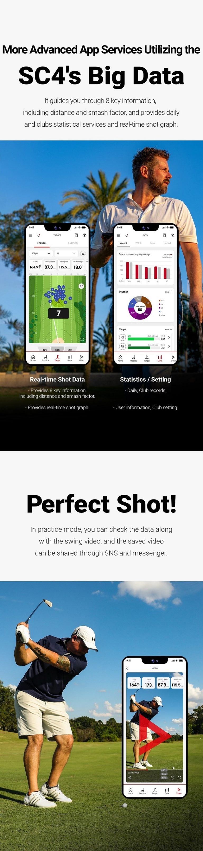 Voice Caddie SC4 Simulator + Launch Monitor