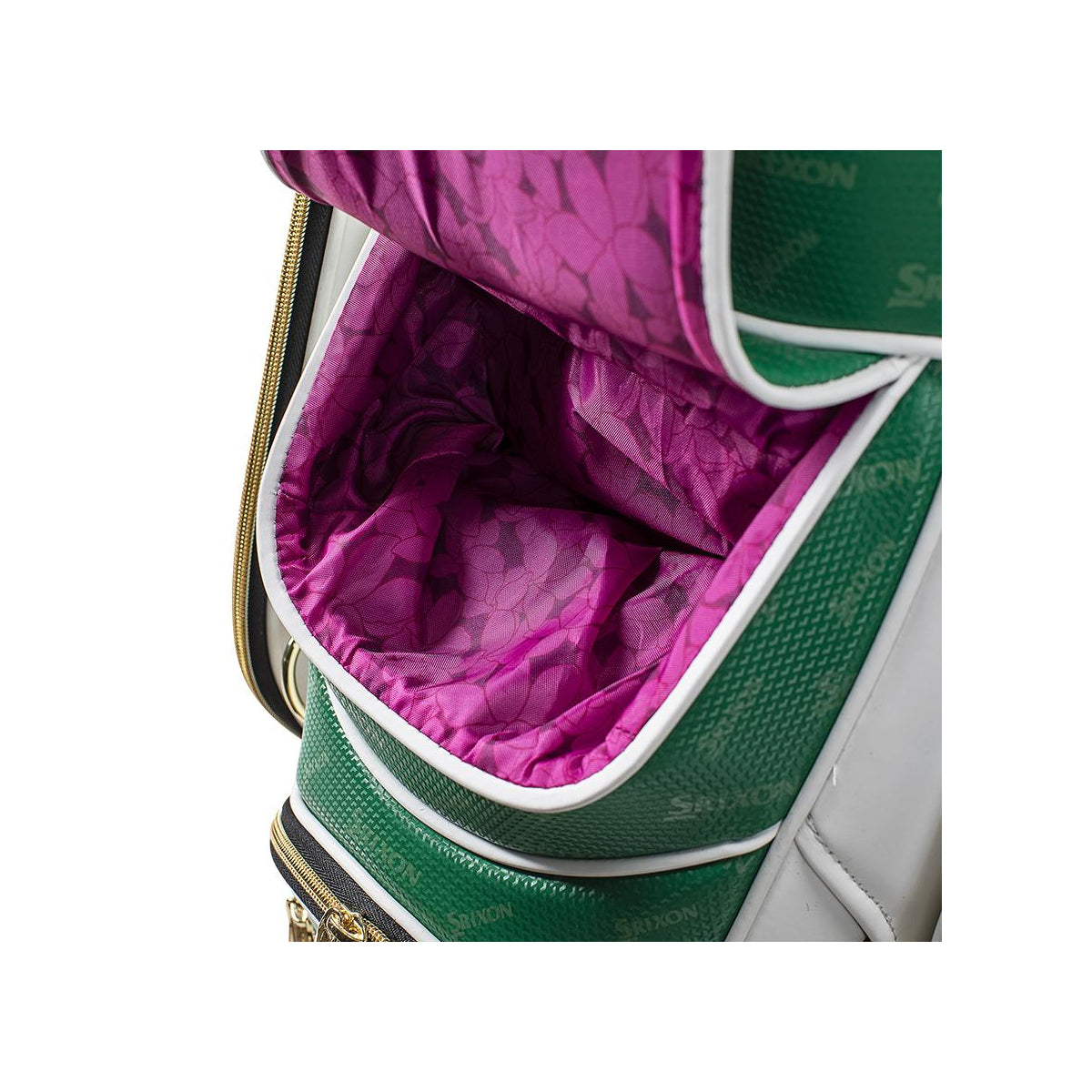 SRIXON STAFF CART BAG, LIMITED EDITION MASTERS, GREEN/WHITE/GOLD